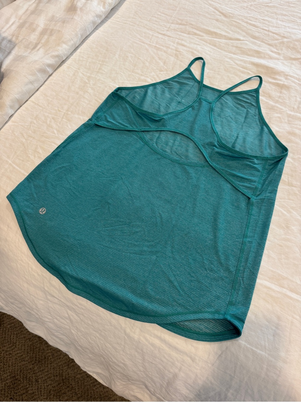 Lululemon Teal Strappy Workout Tank Size 8